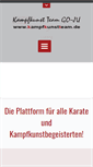 Mobile Screenshot of kampfkunstteam.de