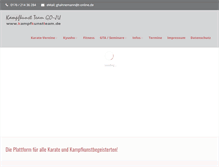 Tablet Screenshot of kampfkunstteam.de